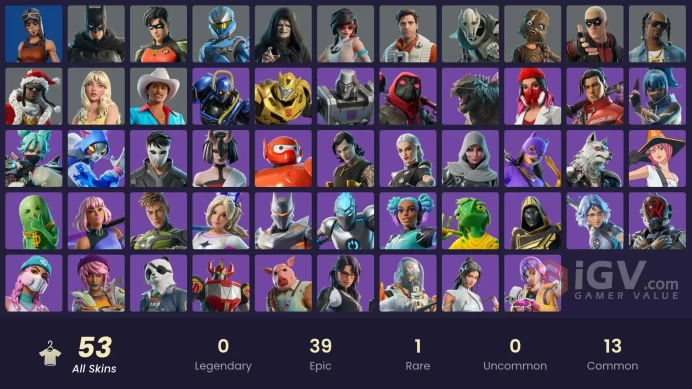 [PC/XBOX/PSN/SWITCH] 53 skins | Renegade Raider | Apprentice Evie | Wookiee Team Leader | General Grievous | Emperor Palpatine | Poe Dameron |
