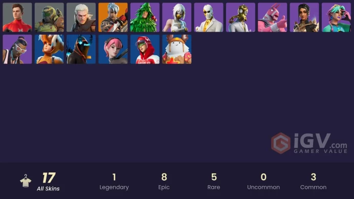 [PC/XBOX/PSN/SWITCH] 17 skins | Ronin | Spider-Man (No Way Home) | Astro Armor | Viper School | Massai | Lt. Evergreen | Chaos Double Agent | 