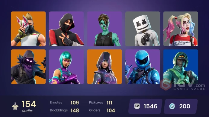 (PC PSN XBOX) 154 skins | Wonder | IKONIK | Honor Guard | OG STW / OG PARADIGMA / Glow | Neo Versa | Gold Midas | Gold Brutus