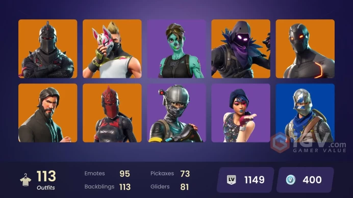 [PC/XBOX] 112 skins | Black Knight | Sparkle Specialist | The Reaper | Blue Squire | Royale Knight | Take The L | Candy Axe |	y696