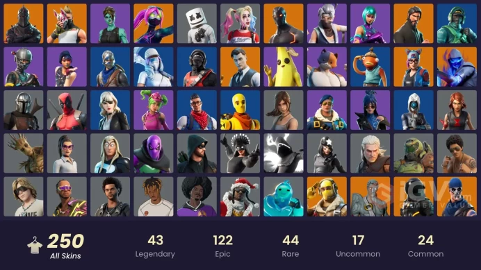 FA - [PSN/XBOX/PC] - 250 skins | OG STW | Black Knight | Wonder | IKONIK | Stealth Reflex | The Reaper | Blue Squire | Royale Knight | Floss