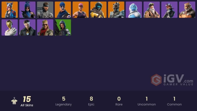 *[PC/XBOX/PSN] 15 skins | OG STW (Super Deluxe)  | The Prisoner | Lynx | Zenith | Solid Snake | Oscar | Trog | Sgt. Winter | Vengeance Jones