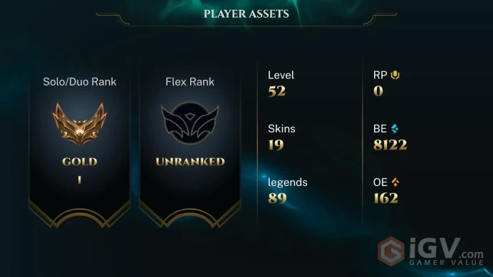EUW / S16 GOLD I / 89 CHAMPS / 19 SKINS / 3W/3L / 50%+WR / HONOR 4 / CHANGEABLE EMAIL / 5 MIN. 24/7 DELIVERY #L1/101626S11
