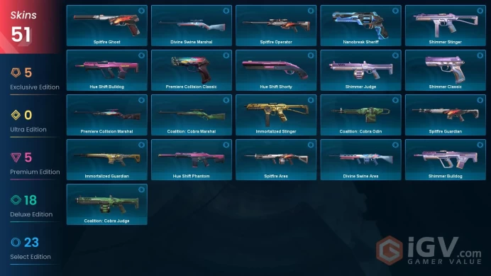 EU 51 skins 3 knifes | Smite Knife | Catrina | Task Force 809 Knife | BlastX Phantom | Glitchpop Classic | Magepunk Ghost | V0166