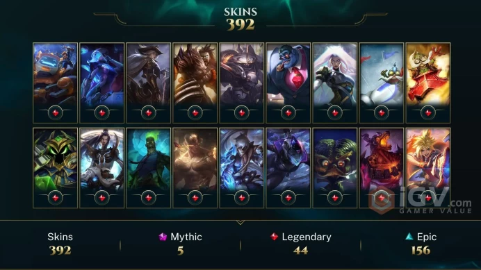 EMAIL CHANGEABLE 333 LVL ALL CHAMPIONS 392 SKINS PRESTIGE: KAI'SA EZREAL YASUO VOLIBEAR LAST PLAY 2023