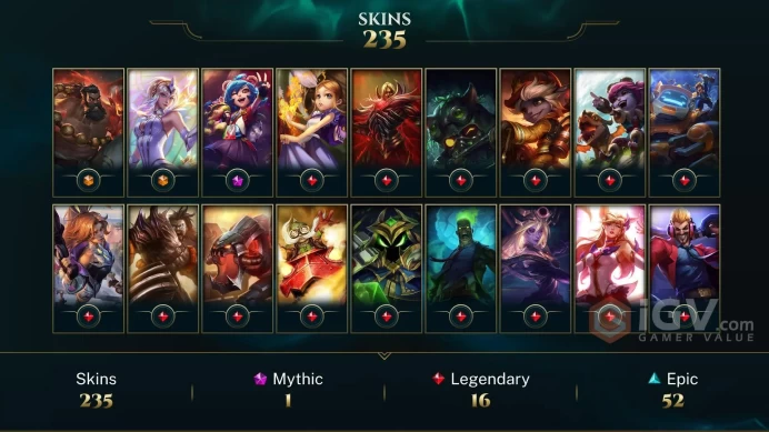 EMAIL CHANGEABLE 147 CHAMPIONS 235 SKINS 4 VICTORIOUS Annie-Versary Zombie Brand 22 LITTLE LEGENDS RARE SUMMONER ICONS