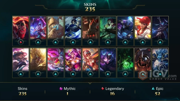 EMAIL CHANGEABLE 147 CHAMPIONS 235 SKINS 4 VICTORIOUS Annie-Versary Zombie Brand 22 LITTLE LEGENDS RARE SUMMONER ICONS
