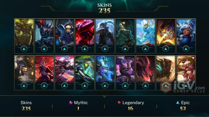 EMAIL CHANGEABLE 147 CHAMPIONS 235 SKINS 4 VICTORIOUS Annie-Versary Zombie Brand 22 LITTLE LEGENDS RARE SUMMONER ICONS