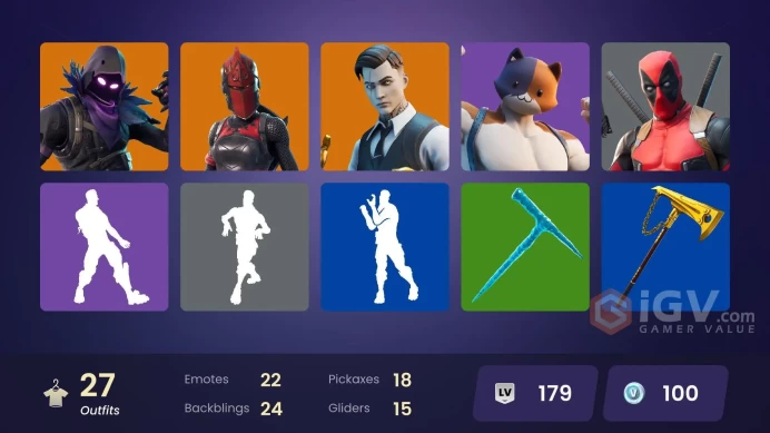 [PC/XBOX/PSN/SWITCH] 27 skins | Gear Specialist Maya | Midas | Oro | Red Knight | Rex | Tricera Ops | Raven | Ravage | Deadpool | 