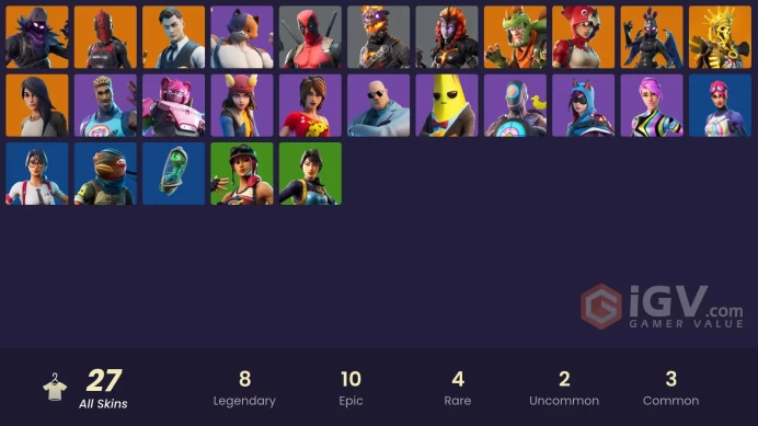 [PC/XBOX/PSN/SWITCH] 27 skins | Gear Specialist Maya | Midas | Oro | Red Knight | Rex | Tricera Ops | Raven | Ravage | Deadpool | 