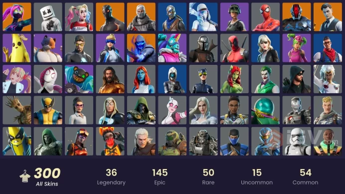 [PC/XBOX/PSN/SWITCH] 298 skins | OG STW | Neo Versa | Blue Squire | Royale Knight | Blue Team Leader | Gold Brutus | Gold Midas | Tart Tycoon | 