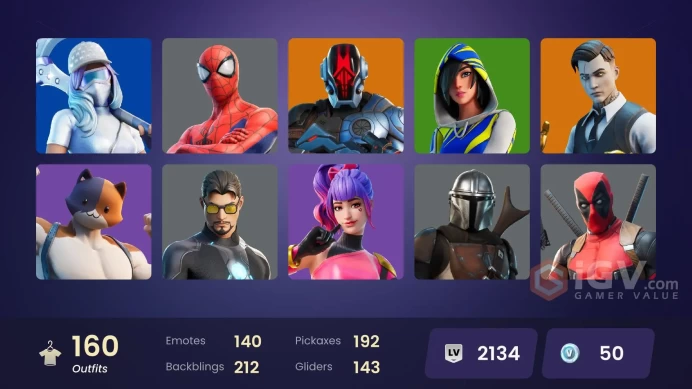 [PC/XBOX/PSN/SWITCH] 158 skins | Gold Midas | FNCS 3:1 Champion | Fade | Peter Griffin | Menace | Galaxy Scout | Valeria | The Foundation | 
