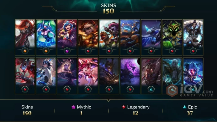 EUW EMAIL CHANGEABLE 462 LVL  ALL CHAMPIONS EX2 150 SKINS 8 VICTORIOUS 43 LITTLE LEGENDS 186 EMOTES LAST PLAY 2023