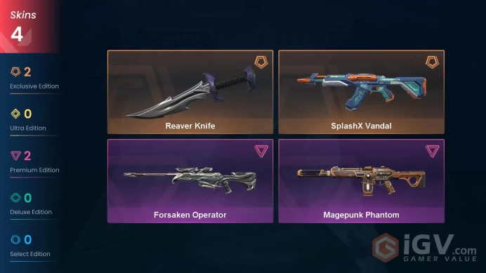 Eu West | Unranked | Rever Knife, SplashX Vandal+ | Changeable Mail | Instant Delivery | Lifetime Warranty |