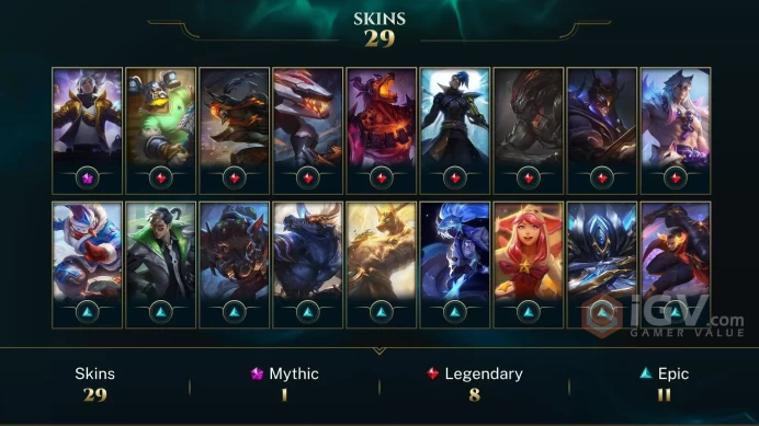 EUW-PRESTIGE TRUE DAMAGE YASUO-46 CHAMPIONS - 29 SKİN - HANDMADE-Changeable Email - High Quality LOL Account