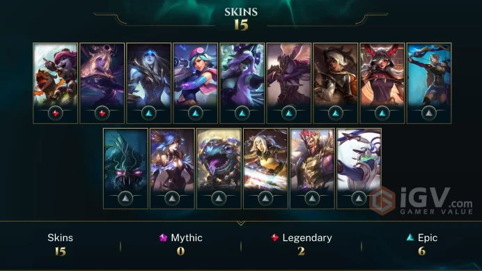 [S16 - SP1] EUW / DIAMOND IV  / 5KBE / 63 CHAMPİONS / 15 SKİN / HANDMADE / CHANGEABLE MAİL 