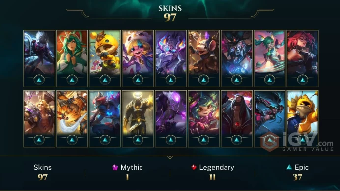 Cuenta LOL LAN | Nivel 443 | 98 Skins | Full Access