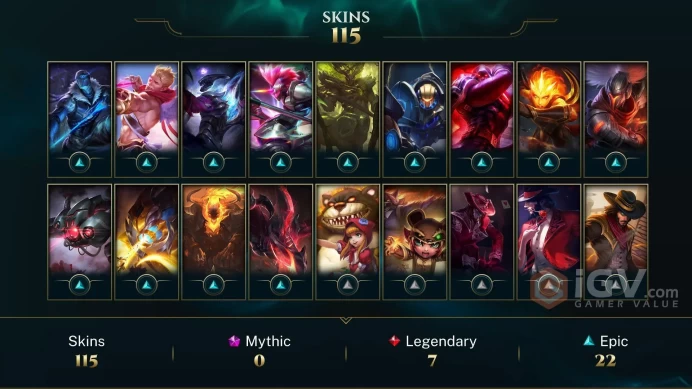 ME EMAIL CHANGEABLE 85 CHAMPPIONS 115 SKINS DJ Sona Spirit Guard Udyr LAST PLAY 2020