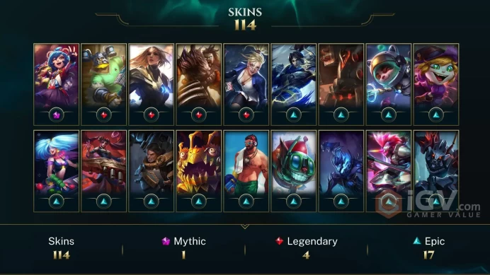 ME EMAIL CHANGEABLE 114 CHAMPIONS 114 SKINS Annie-Versary