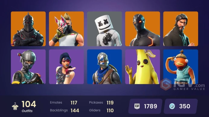 [PC/XBOX] 104 skins | Black Knight | Sparkle Specialist | The Reaper | Blue Squire | Royale Knight | OG STW | Floss | Take The L	y697