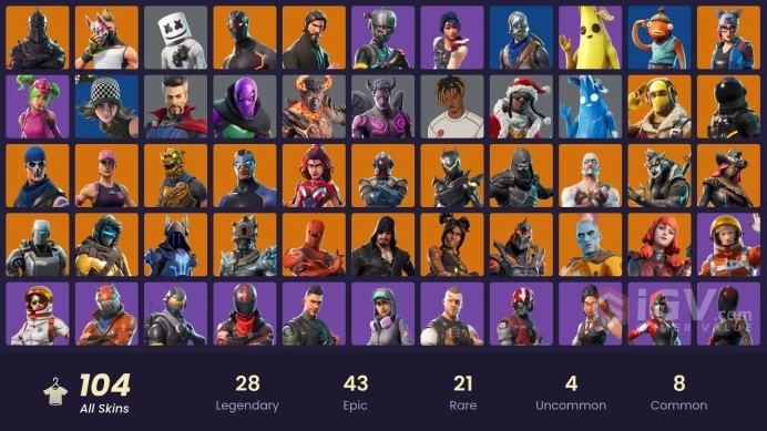 [PC/XBOX] 104 skins | Black Knight | Sparkle Specialist | The Reaper | Blue Squire | Royale Knight | OG STW | Floss | Take The L	y697