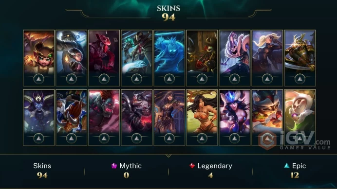 ME EMAIL CHANGEABLE 75 CHAMPIONS 94 SKINS Pulsefire Ezreal Zombie Brand LAST PLAY 2019