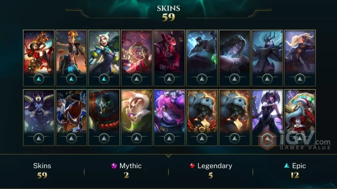 NA EMAIL CHANGEABLE 90 CHAMPIONS 59 SKINS UFO Corki Judgment Kayle Riot Kayle Urf the Manatee neo PAX SIVIR 90 littl legend s1 ranked rare icons
