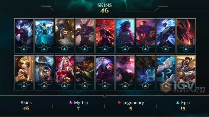 LAN EMAIL CHANGEABLE 71 CHAMPIONS 46 SKINS   Prestige: RIVEN (2X) K/DA AHRI 2X  SENNA  HECTECH ANNIE  MANY INVENTORY SKINS LAST PLAY 2022