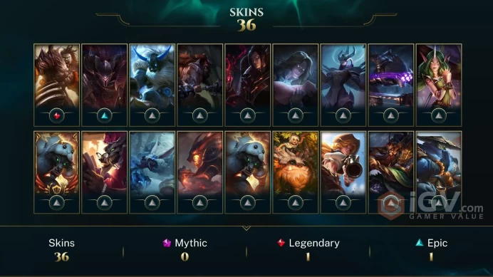 NA EMAIL CHANGEABLE 43 CHAMPIONS 36 SKINS  Judgment Kayle Urf the Manatee LAST PLAY 2021