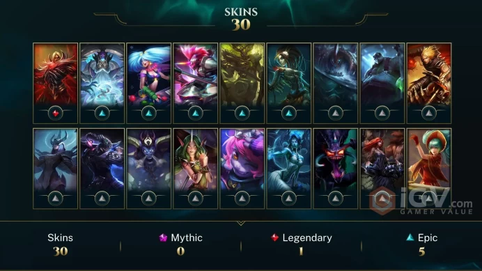 NA EMAIL CHANGEABLE  34 LVL 68 CHAMPIONS 30 SKINS Victorious Janna Judgment Kayle LAST PLAY 2023 S1 SILVER S2 PLAT RARE ICONS