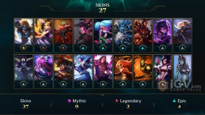 NA EMAIL CHANGEABLE 97 CHAMPIONS 27 SKINS Worlds 2012 Riven + HER ICON SHOPKEEPER ICON WREATH TOWER AND MORE