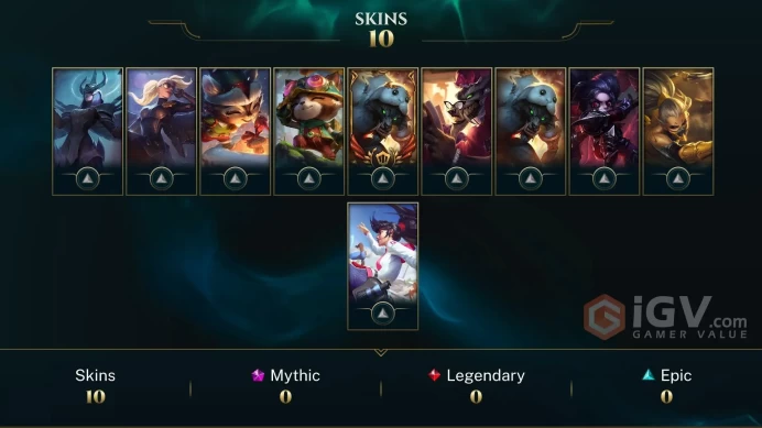 NA EMAIL CHANGEABLE 30 LVL 14 CHAMPIONS 10 SKINS Judgment Kayle Riot Kayle Urf the Manatee Season 1 bronze icon