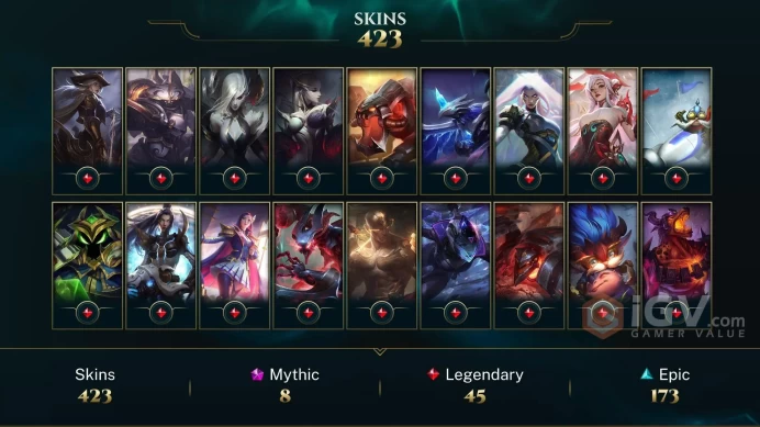 EUW EMAIL CHANGEABLE ALL CHAMPIONS 423 SKINS PRESTIGE IRELIA 2X PRESTIGE SORAKA LUX NEEKO 2X