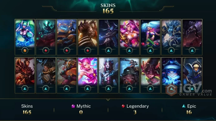 ME EMAIL CHANGEABLE 87 CHAMPIONS 165 SKINS URF TOWER ICON AND MORE RARE HONOR 4