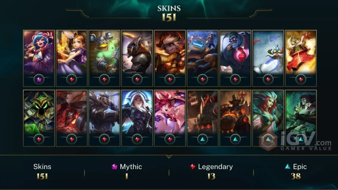 EUW EMAIL CHANGEABLE 133 CHAMPIONS 151 SKINS 27 LITTLE LEGENDS LAST PLAY 2024
