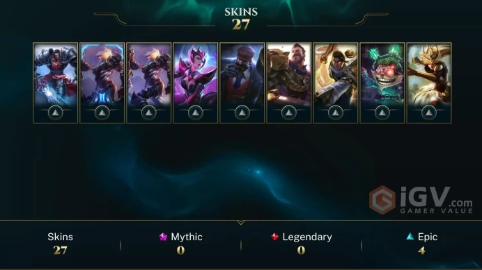 EMAIL CHANGEABLE 91 CHAMPIONS 27 SKINS WORLDS 2012 RIVEN + HER 2012 ICON AND MORE RARE ICONS 4 victorious skins