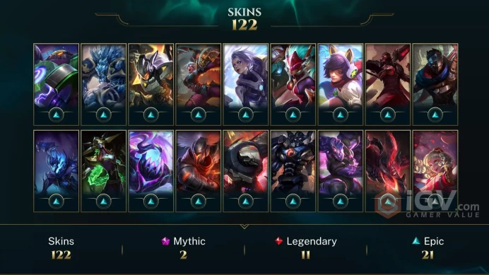 LAS(TRANSFERABLE) EMAIL CHANGEABLE 133 CHAMPIONS 122 SKINS  DJ Sona Hextech Annie Annie-Versary LAST PLAY 2024