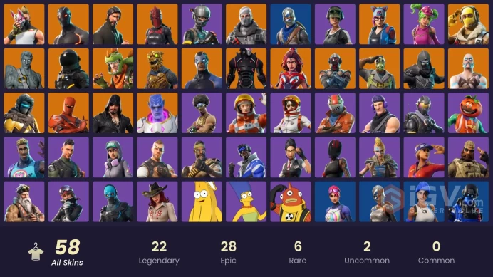 [ALL PLATFORMS]-57 Skin-The Reaper-Elite Agent-Royale Knight-Blue Squire-Omega-Freestylin'-Take The L-FULL ACCESS-