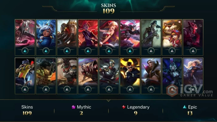 EUW EMAIL CHANGEABLE 67 CHAMPIONS 109 SKINS Risen Legend LeBlanc Hextech Annie SILVER 4 140 Mythic essence 9k OE
