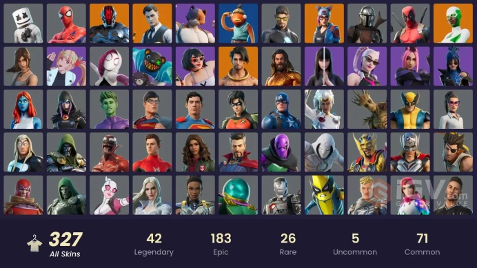 [ALL PLATFORMS]-327 skins-365 pickaxes-307 emote-261 glider -FULL ACCESS-