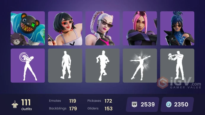[PC/PSN/XBOX] 111 skins | Wishing Star | Malik | Paradigm (Reality-659) | Renzo the Destroyer | Nezumi | The Origin | The Imagined | 2350VB