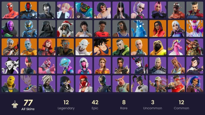 [PC/PSN/XBOX] 77 skins |Laugh It Up | Distraction Dance | Torin | Paradigm (Reality-659) | The Cube Queen | Joltara | The Imagined | 700 VB