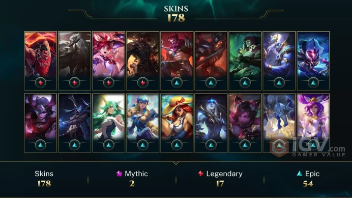 EUW EMAIL CHANGEABLE 150 CHAMPIONS 179 SKINS Black Alistar Victorious Jarvan IV Worlds 2012 Riven 1399 OE 47 KEYS