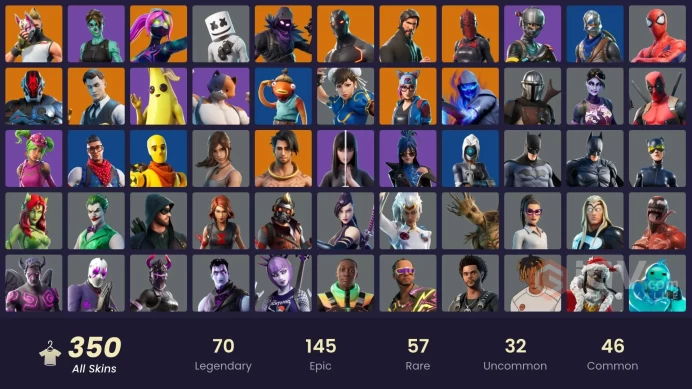 [ALL PLATFORMS]-350 Skin-300.000 V-BUCKS SPEND-The Reaper-Blue Squire-Elite Agent-Leviathan Axe-FULL ACCESS-