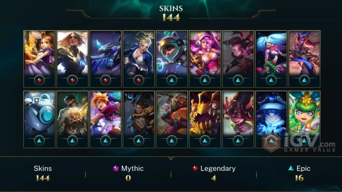 EUW MAIL CHANGEABLE 81 CHAMPIONS 144 SKIN Black Alistar Victorious Jarvan Worlds 2012 Riven+Her icon Silver Kayle URF Shopkeeper last play 2023 