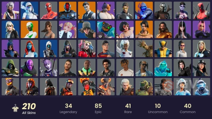 [PC/PSN/XBOX] 210 skins | Og STW | Gold Brutus | Gold Midas | The Imagined | Nezumi | Sorana | Predator | Fusion |	y706