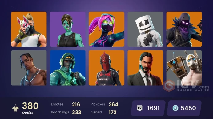 [PC/PSN/XBOX] 380 skins | Master Chief | Travis Scott | Astro Jack | Gold Meowscles | WORLD CUP | Gold Brutus |	y711