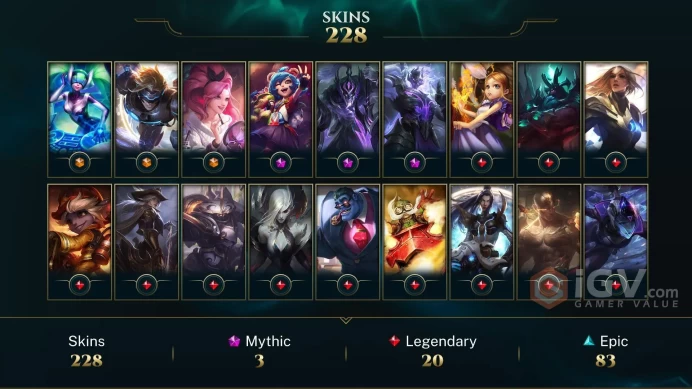 EUW EMAIL CHANGEABLE ALL CHAMPIONS 228 SKINS Black Alistar Victorious Jarvan IV Worlds 2012 Riven Silver Kayle Judgment Kayle Riot Squad Singed
