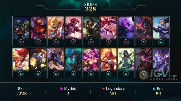 EUW EMAIL CHANGEABLE ALL CHAMPIONS 228 SKINS Black Alistar Victorious Jarvan IV Worlds 2012 Riven Silver Kayle Judgment Kayle Riot Squad Singed