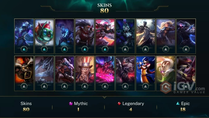 EUW EMAIL CHANGEABLE 157 champions 80 skins Black Alistar Silver Kayle Victorious Jarvan IV Worlds 2012 Riven +Her icon LAST PLAY 2023